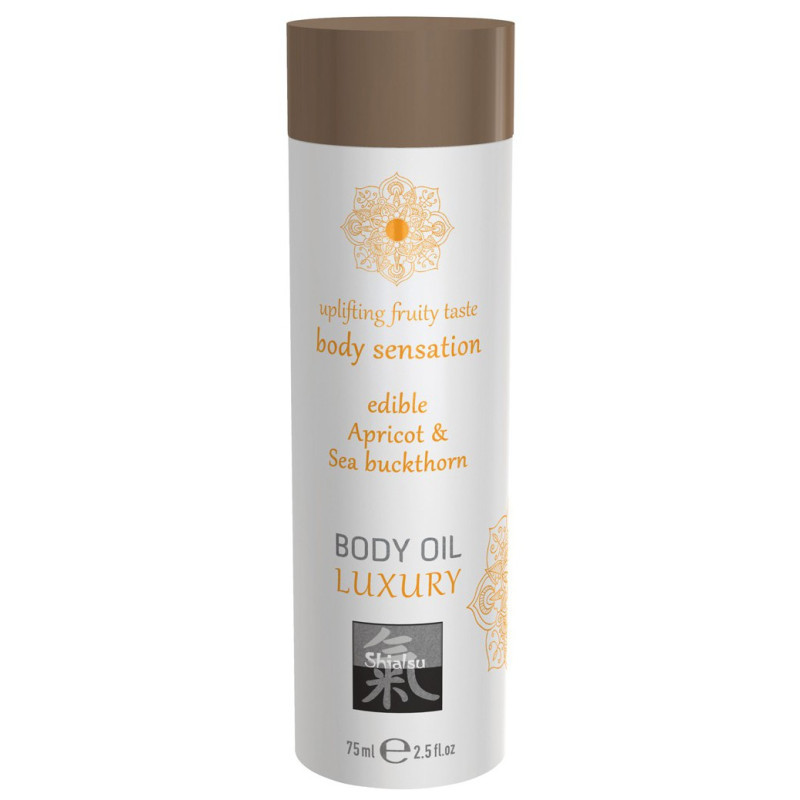 Shiatsu Huile de massage Comestible - ABRICOT et ARGOUSIER 75ml